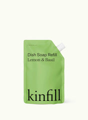 Refill, Dish Soap, Lemon & Basil - Kinfill