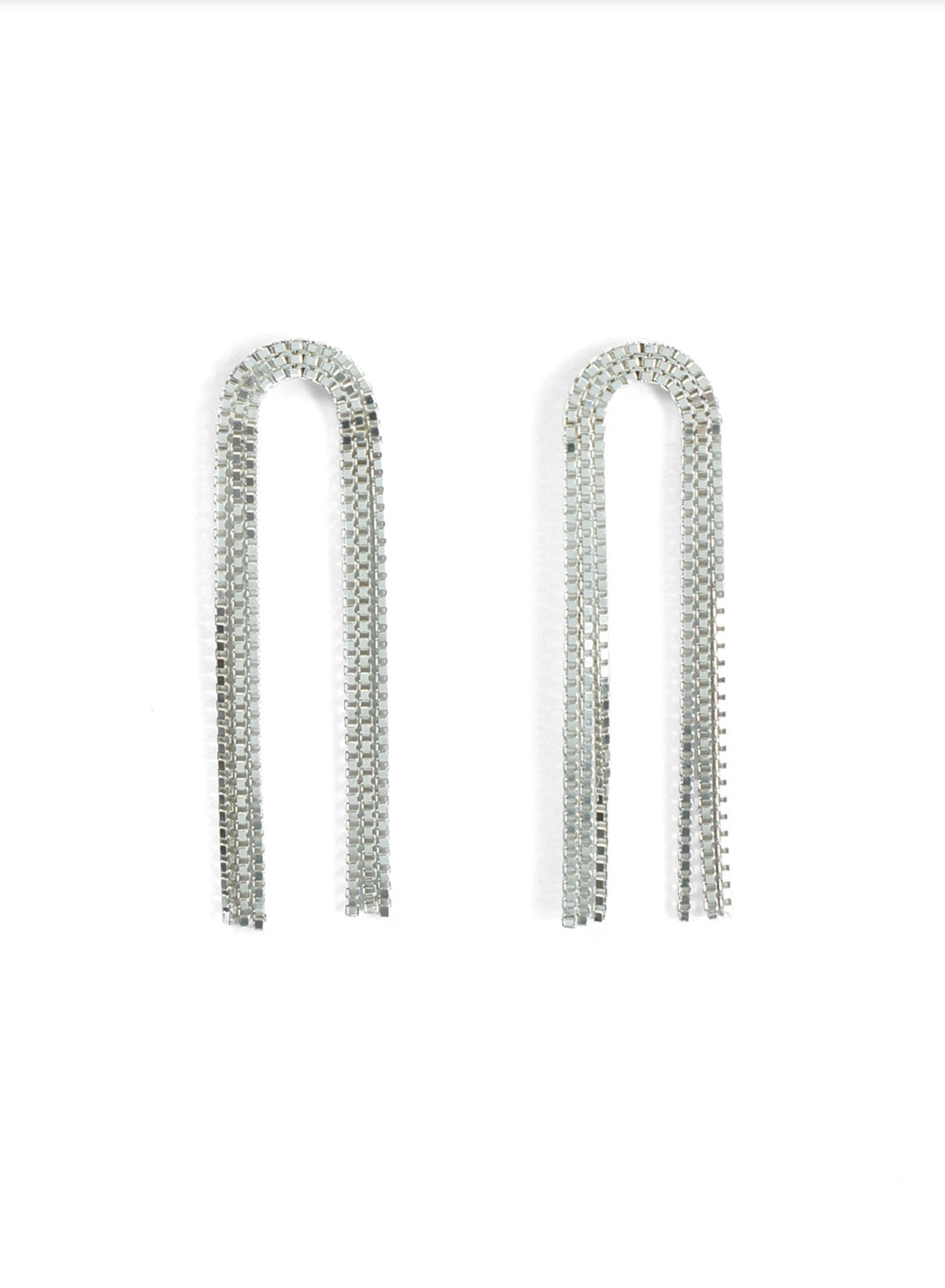 Earrings, Arcade Silver, Short - Martine Viergever