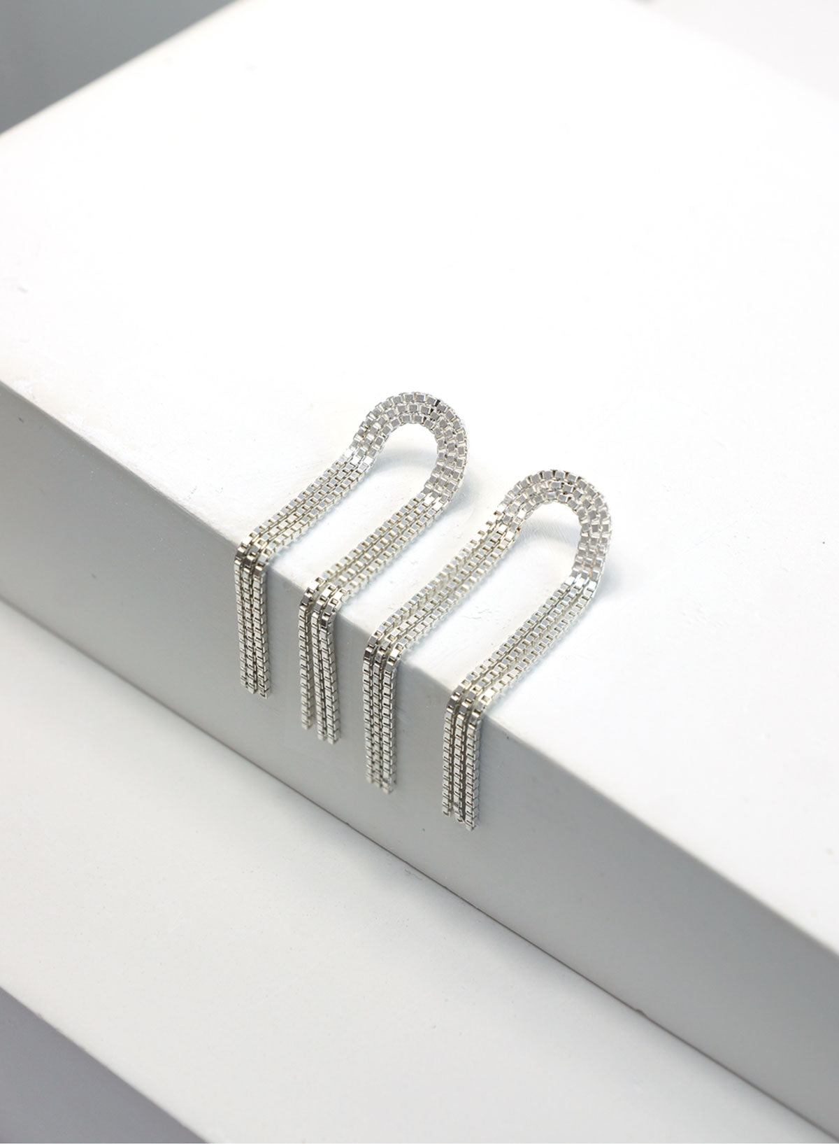 Earrings, Arcade Silver, Short - Martine Viergever