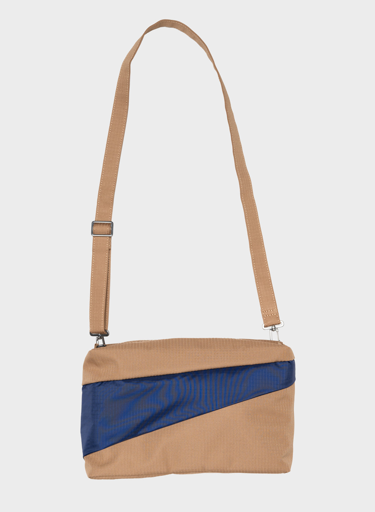 The New Bum Bag Camel & Navy Medium