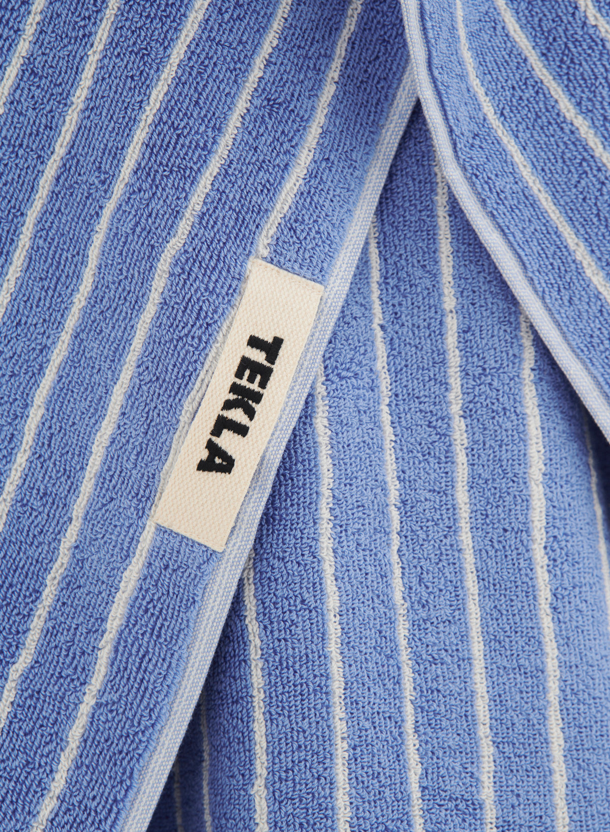 Guest Towel, Clear Blue Stripes - Tekla