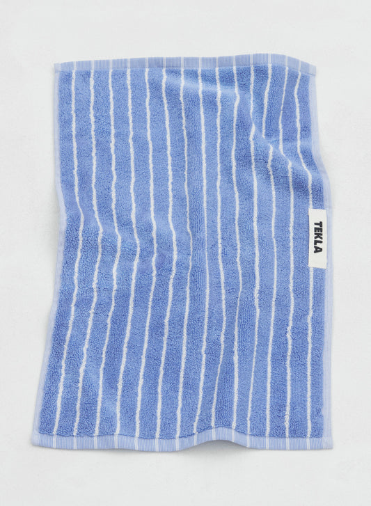 Guest Towel, Clear Blue Stripes - Tekla