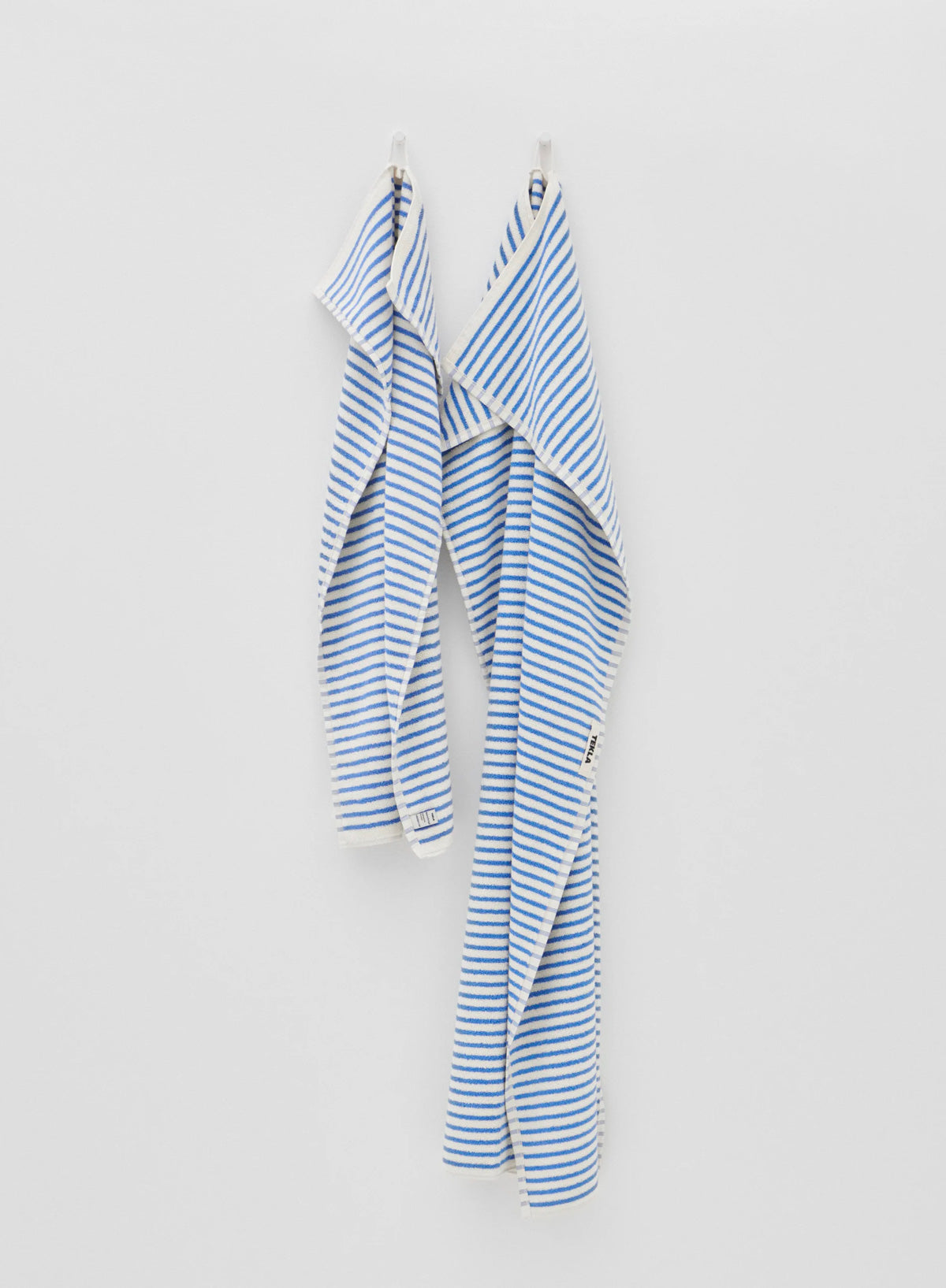 Hand Towel, Coastal Blue Stripes - Tekla