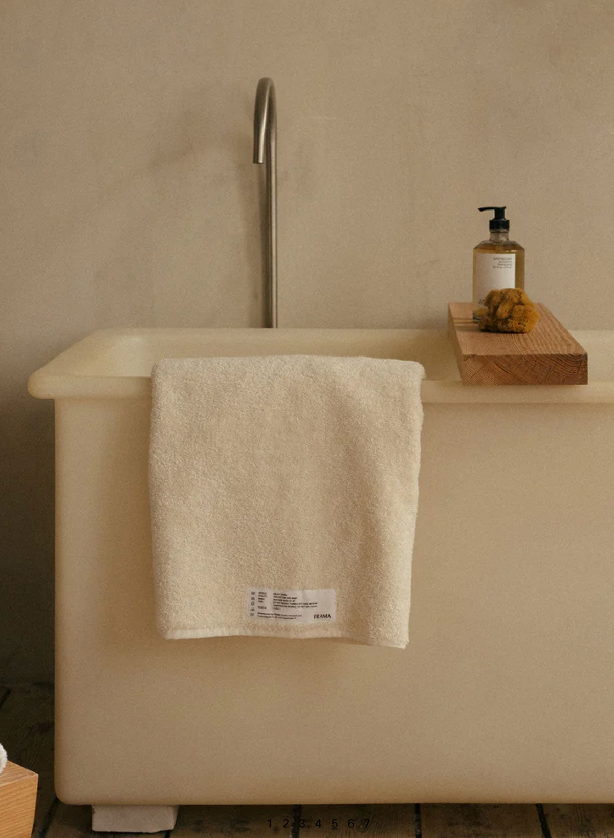 Heavy Towel, Bone White, Bath Towel - Frama