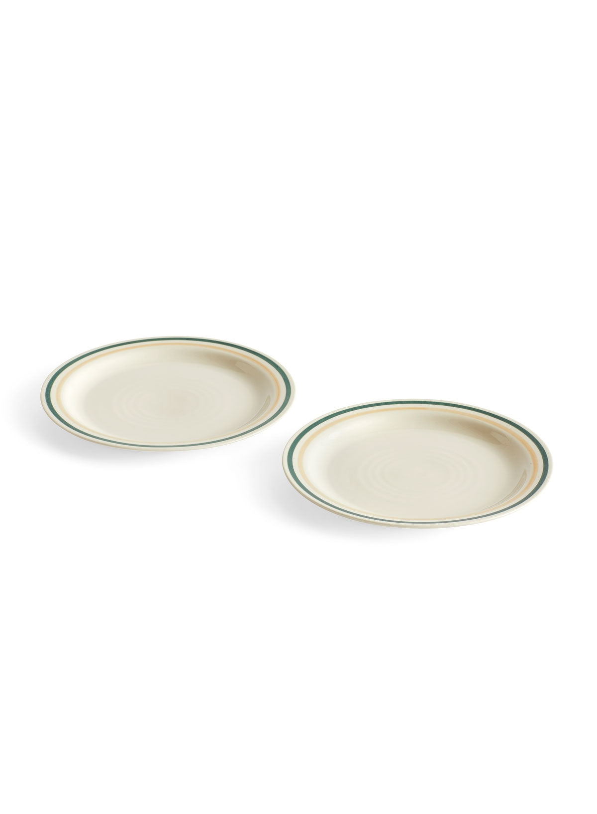 Sobremesa Plate, Green & Sand, 24,5 - HAY