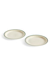 Sobremesa Plate, Green & Sand, 24,5 - HAY