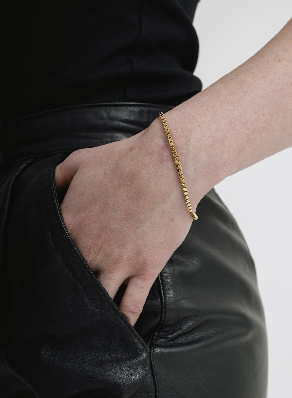 Bracelet, Venetian Gold, 18cm - Martine Viergever