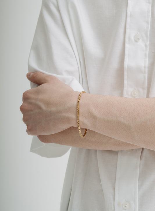 Bracelet, Venetian Gold, 18cm - Martine Viergever