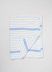 Beach Towel Waffle, Blue Stripe - Linge Particulier