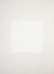 Table Napkin with Fringes, Off White - Linge Particulier