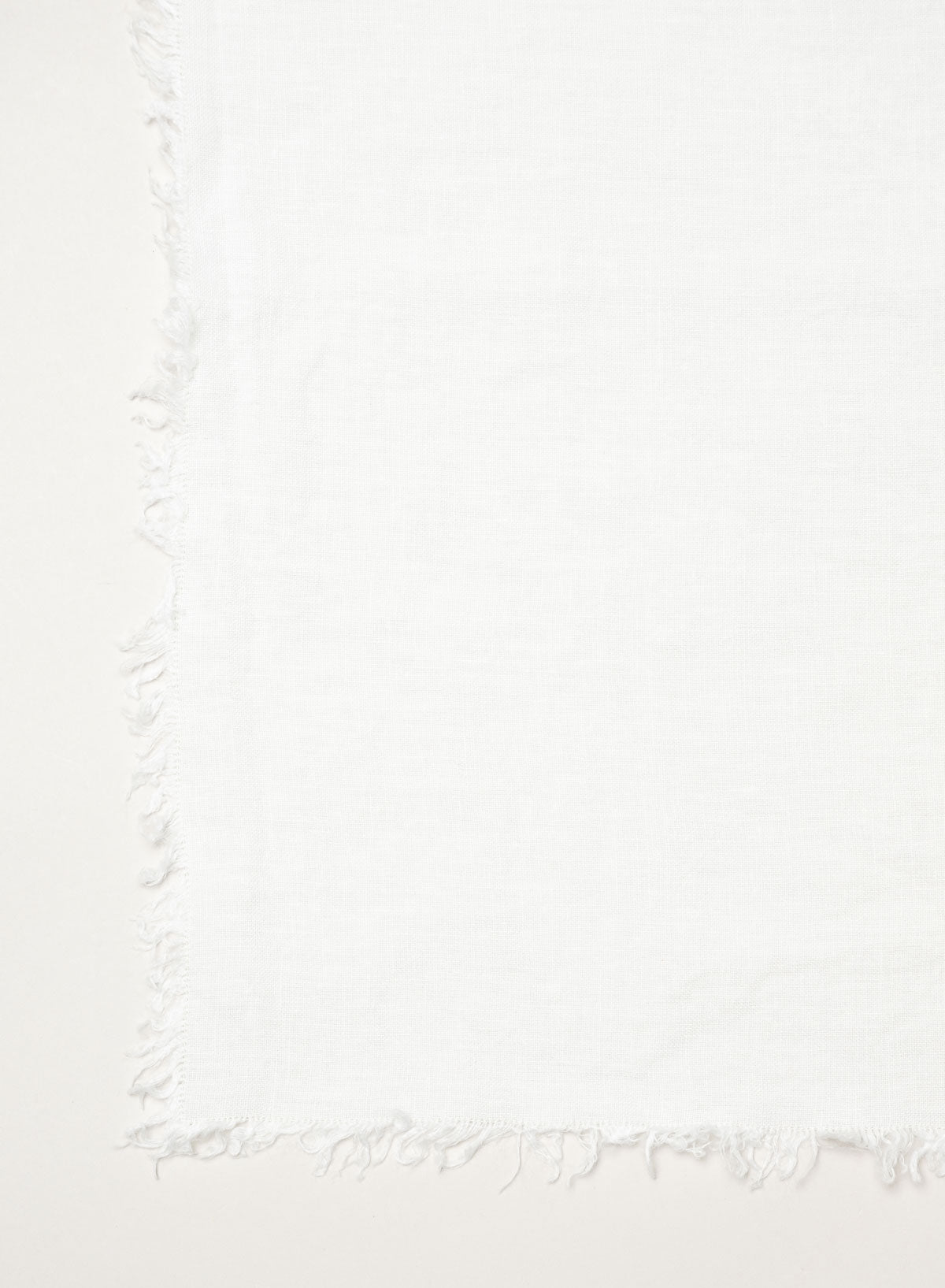 Table Napkin with Fringes, Off White - Linge Particulier