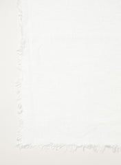 Table Napkin with Fringes, Off White - Linge Particulier