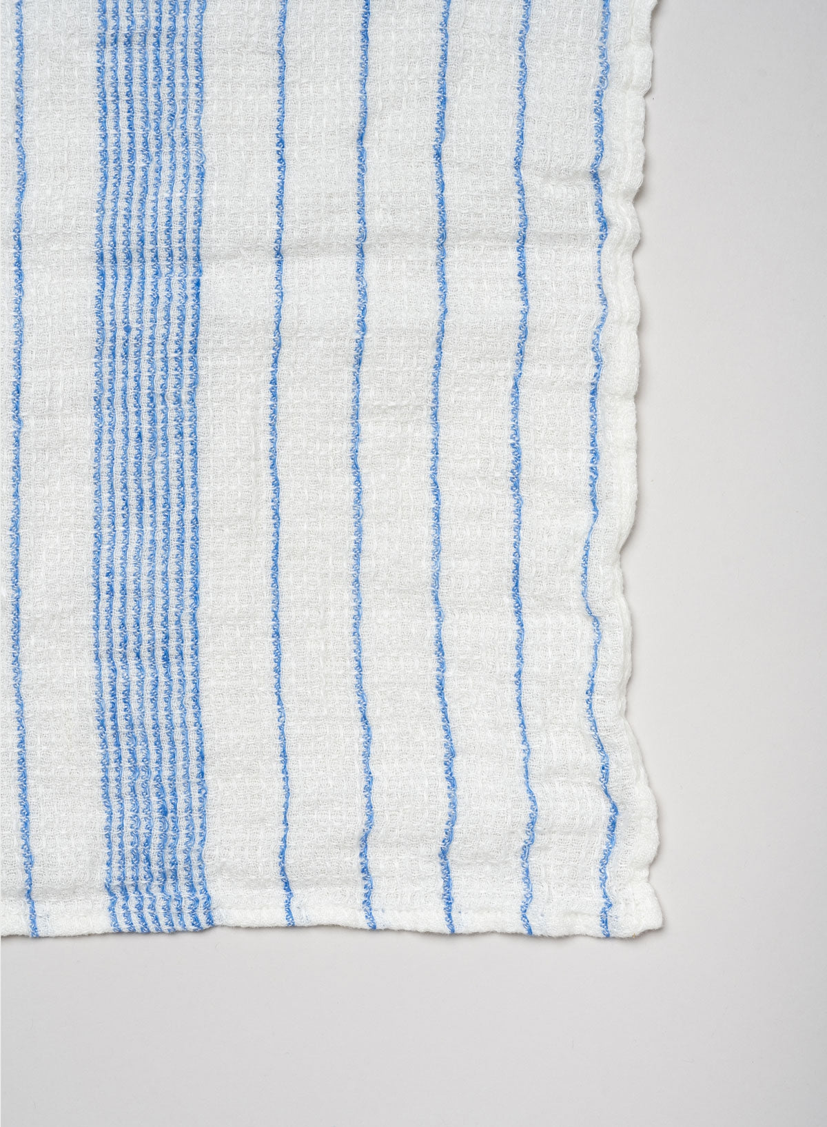 Dish Towel Waffle, Blue Stripe - Linge Particulier