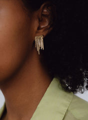 Earrings, Disco Gold, Big - Martine Viergever