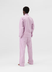 Long Sleeved Shirt, Purple Pink Stripes - Tekla