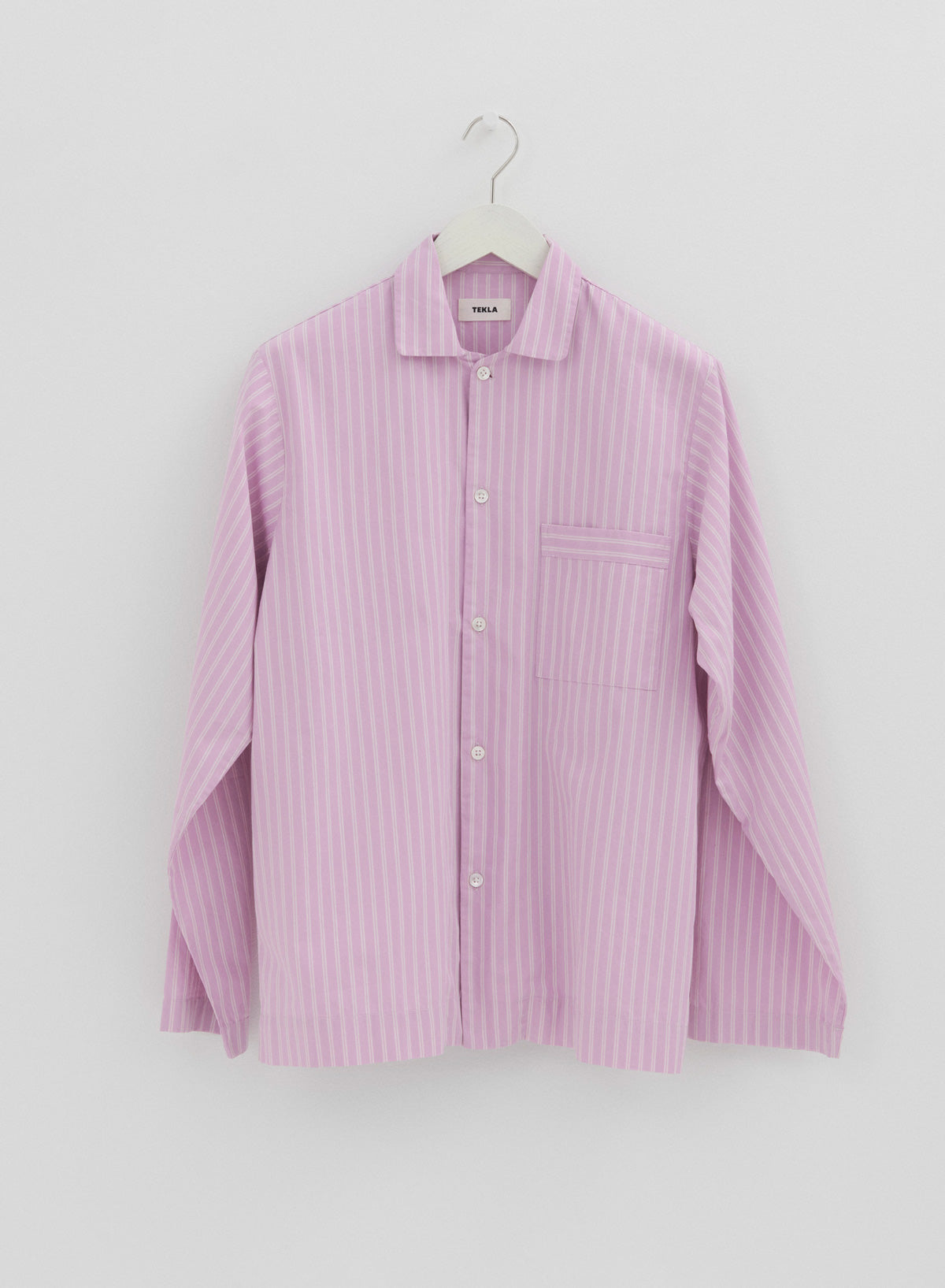 Long Sleeved Shirt, Purple Pink Stripes - Tekla