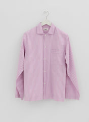 Long Sleeved Shirt, Purple Pink Stripes - Tekla