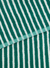 Hand Towel, Teal Green Stripes - Tekla