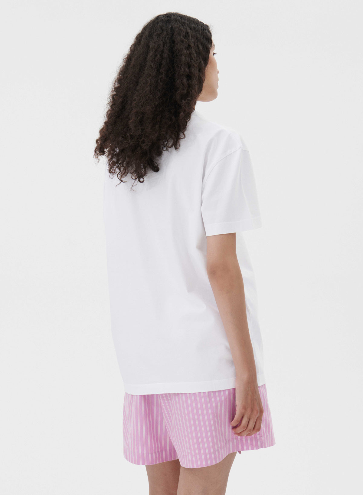 Sleeping Shirt Short, White - Tekla