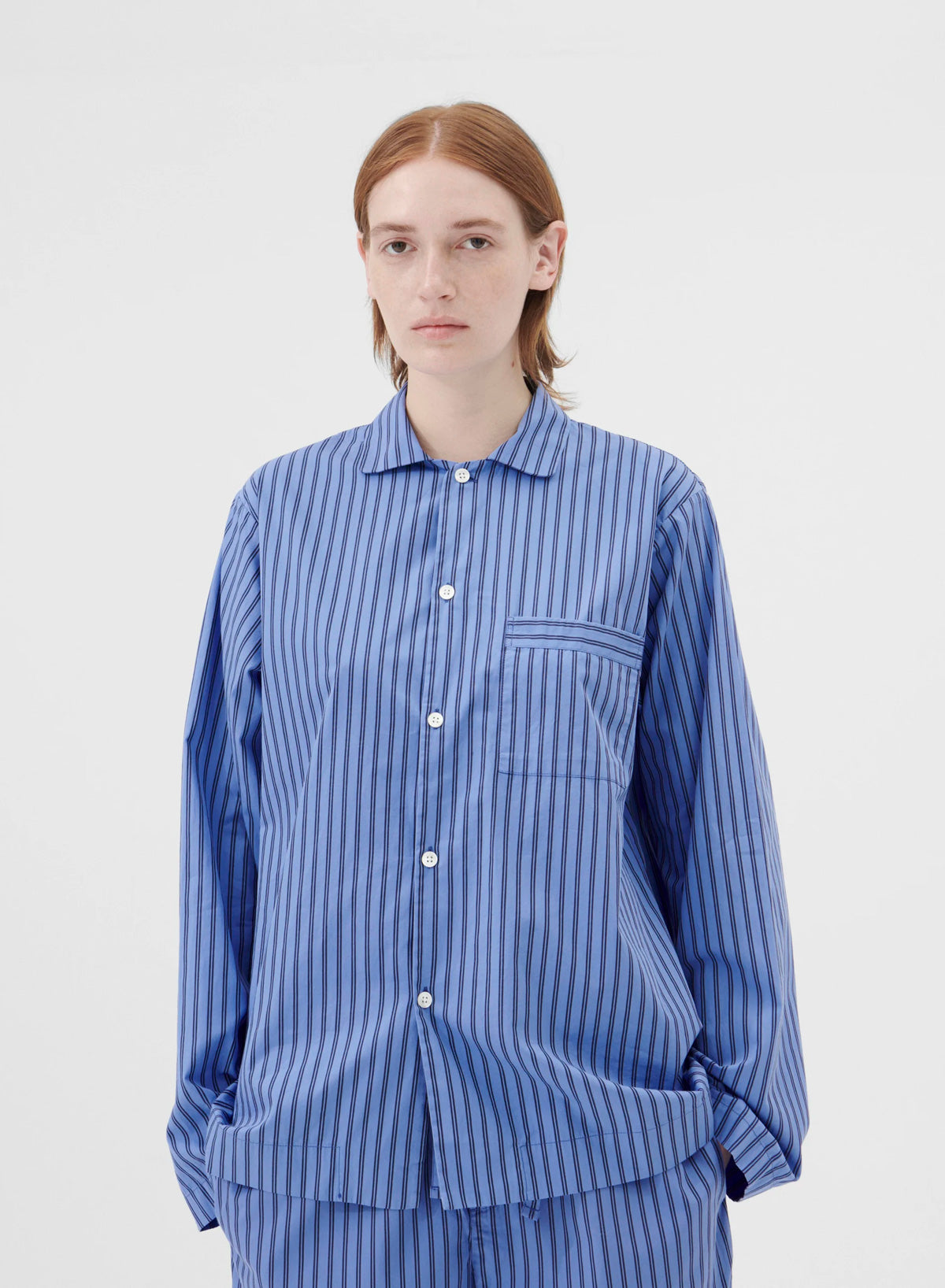 Long Sleeved Shirt, Boro Stripes - Tekla