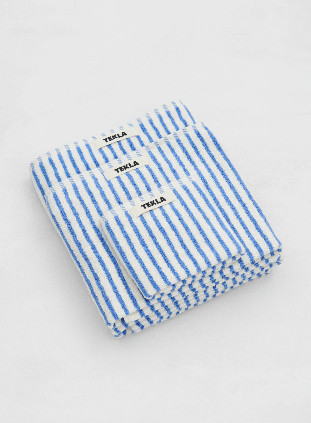 Guest Towel, Coastal Blue Stripes - Tekla