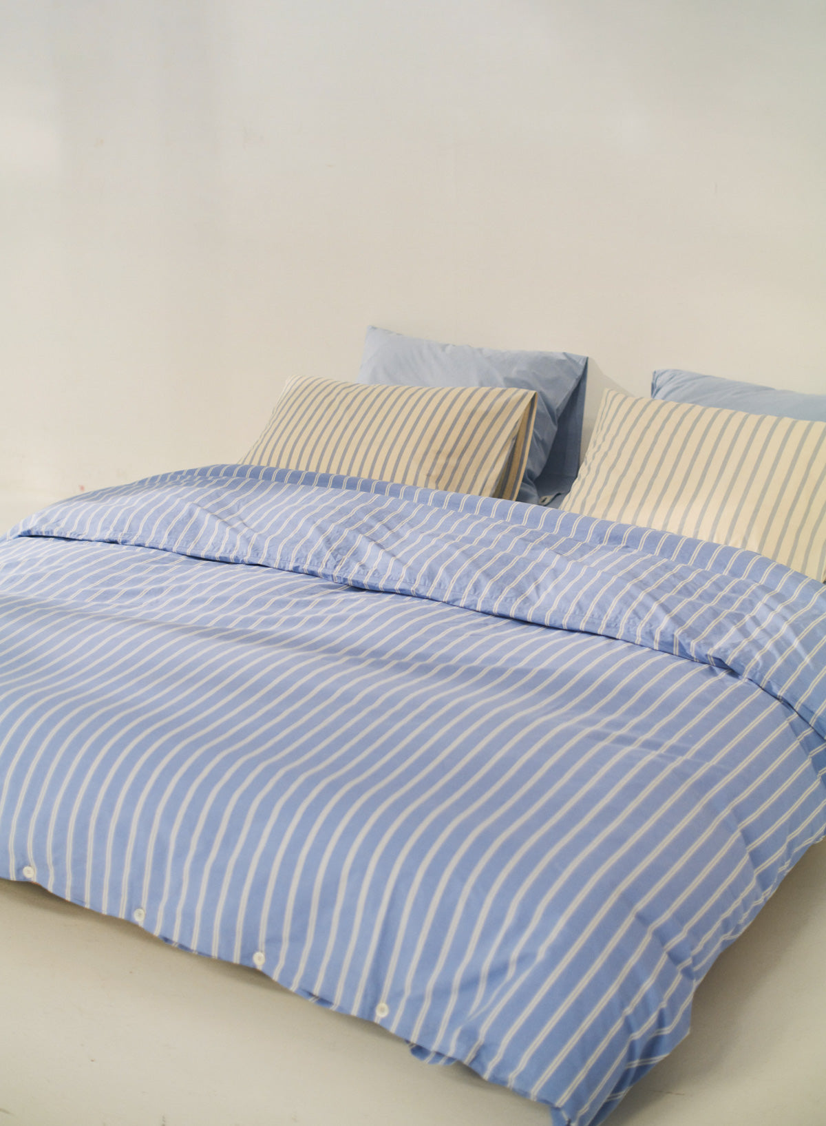 Double Duvet Cover - Island Blue Stripes, 200x220 - Tekla