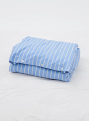 Single Duvet Cover - Island Blue Stripes, 140x200 - Tekla