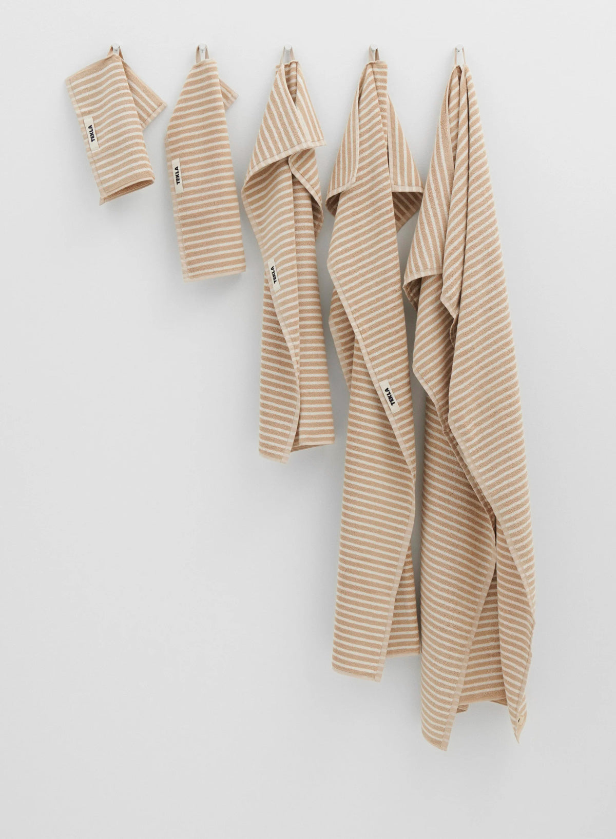 Guest Towel, Ivory Stripes - Tekla