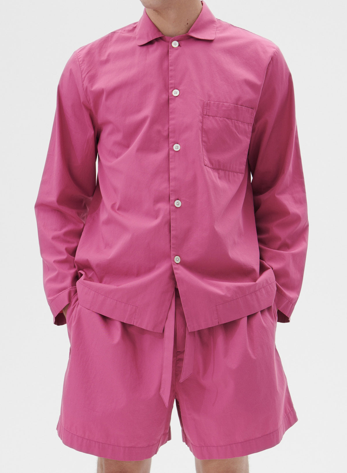 Long Sleeved Shirt, Lingonberry - Tekla