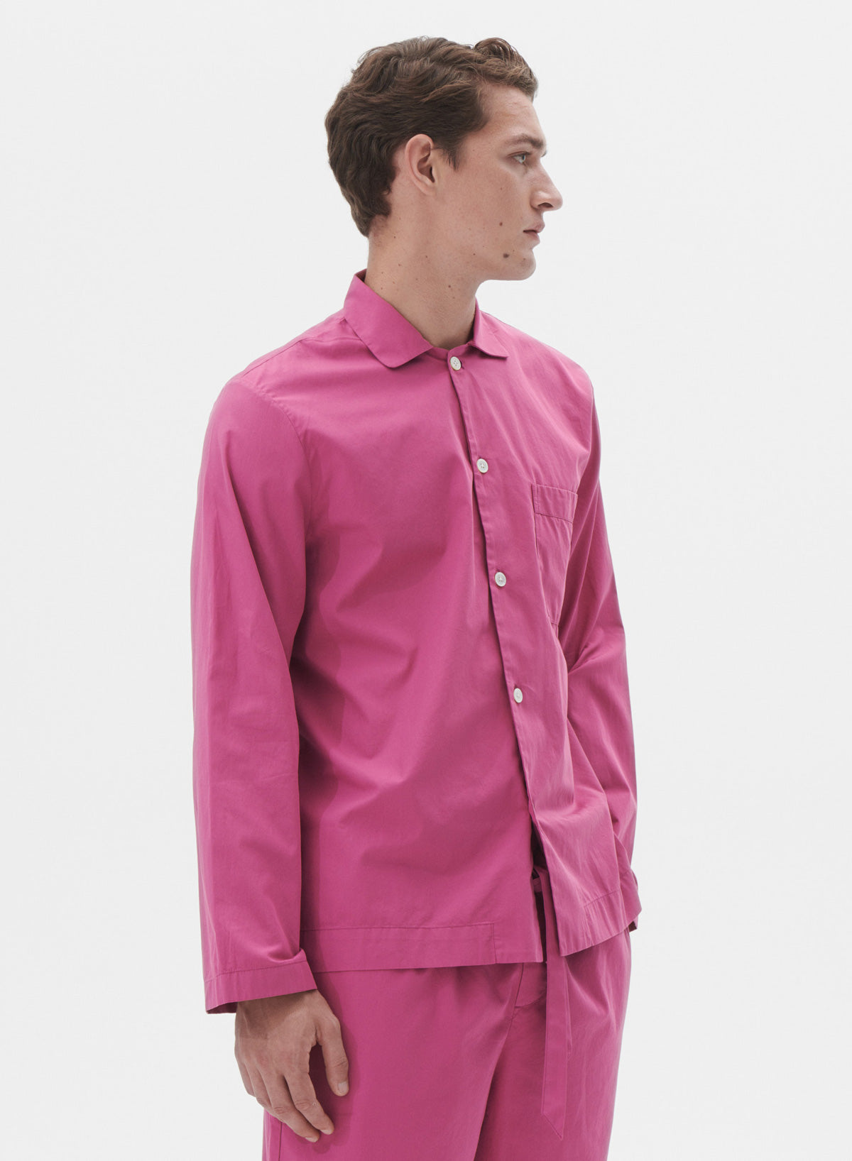 Long Sleeved Shirt, Lingonberry - Tekla