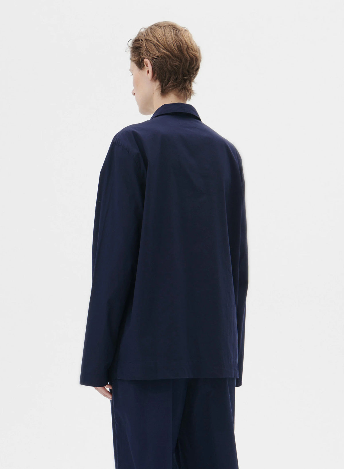 Long Sleeved Shirt, True Navy - Tekla