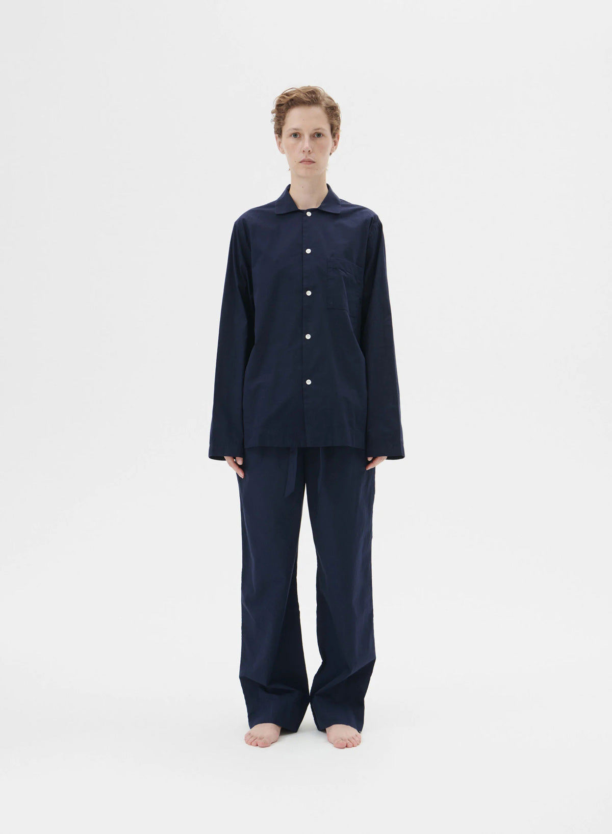 Long Sleeved Shirt, True Navy - Tekla