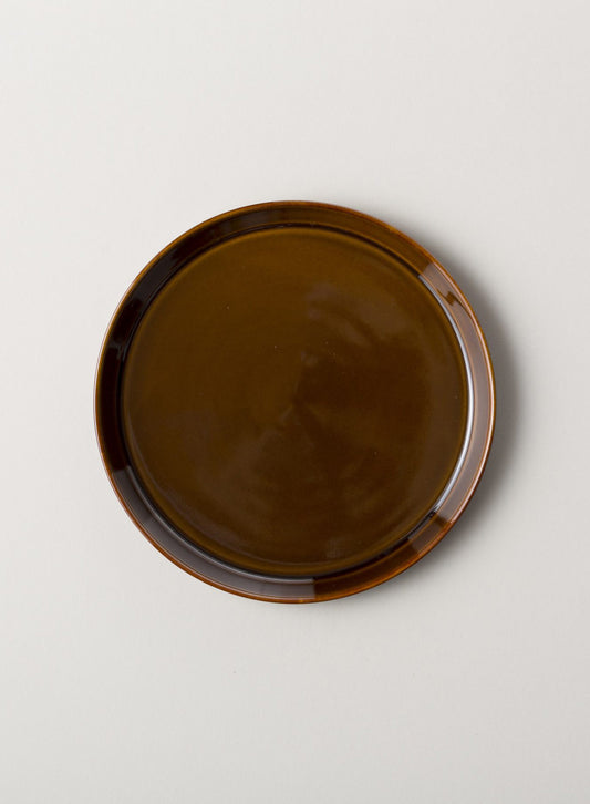 Plate, Brown - Hasami