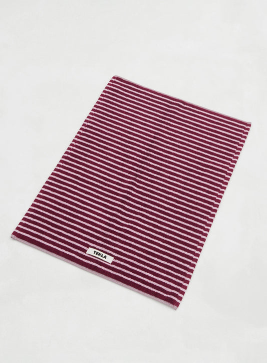 Bath Mat, Red & Rose - Tekla