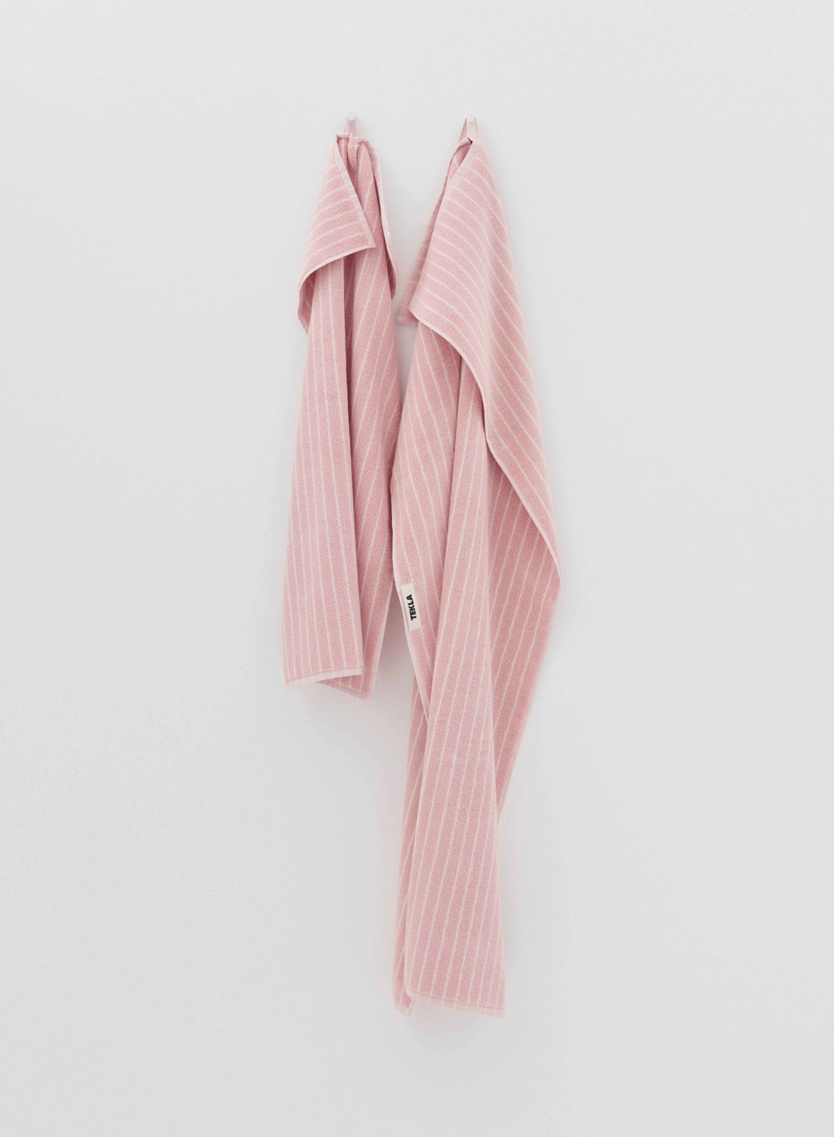 Hand Towel, Shaded Pink Stripes - Tekla