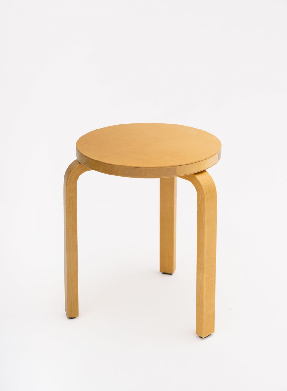 Stool 60, Legs Honey, Seat Honey - Artek